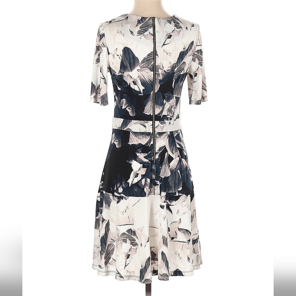 Robert Rodriguez Floral Black and White  Dress, Size Large - Picture 2 of 3
